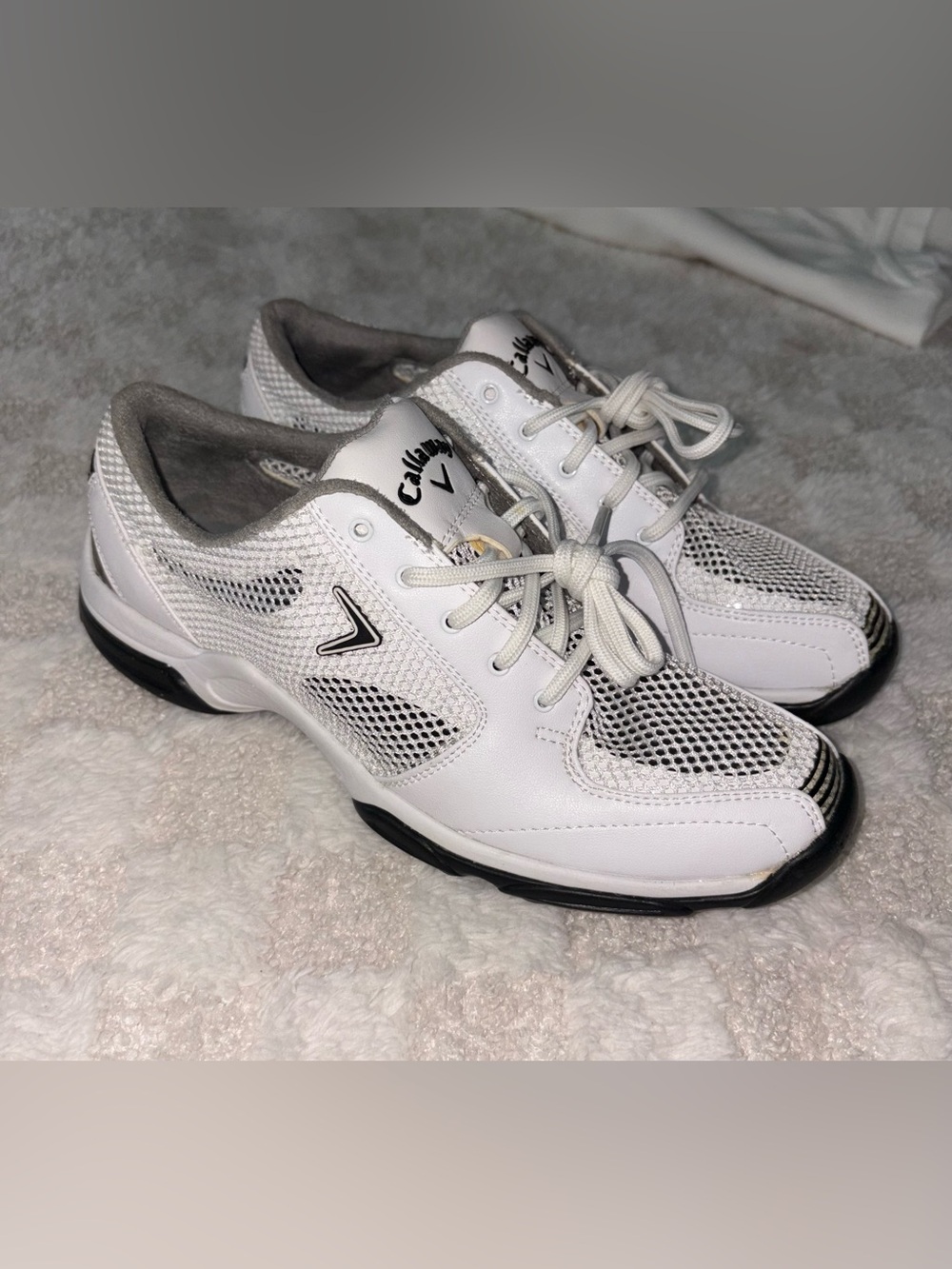 Callaway Women’s White and Black Solaire Golf Shoes Size 6.5